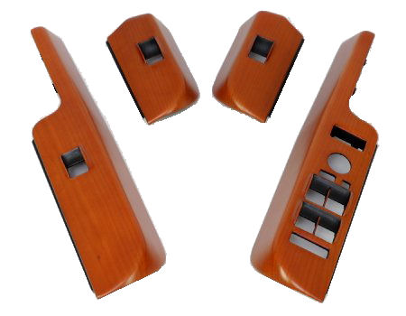 Window Switch Surrounds - Cherry LHD (4pcs) - Click Image to Close